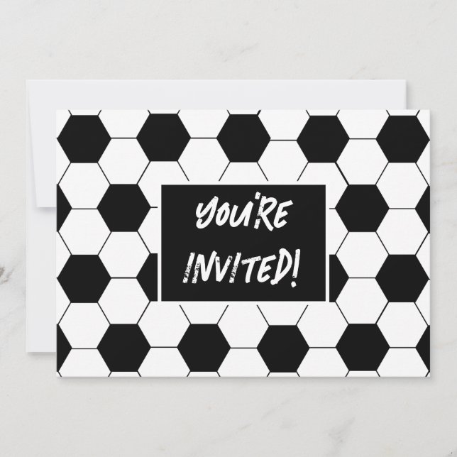 Football Themed Birthday Party Invite (Front)