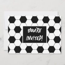 Football Themed Birthday Party Invite