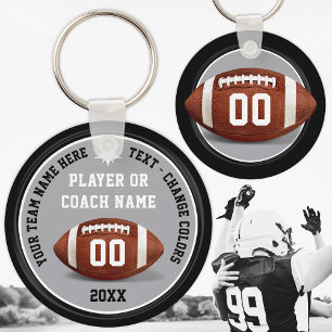 Football Themed Party Favours, Custom Football Key Ring