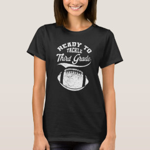 Football Third Grade First Day Of School Back To S T-Shirt
