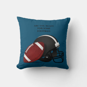 FOOTBALL throw pillow. Cushion