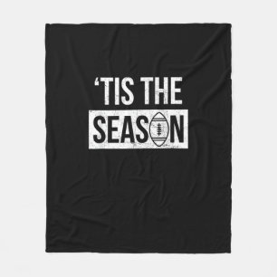 Football Tis The Season Football Season Fleece Blanket