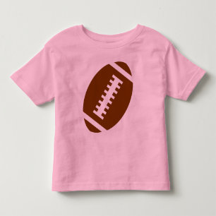 FOOTBALL TODDLER Pink Front Football Graphic T-Shirt
