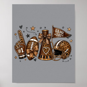Football Touchdown Season Funny Fall Game Day Poster