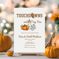 Football Touchdown Tiny Toes Autumn Baby Shower