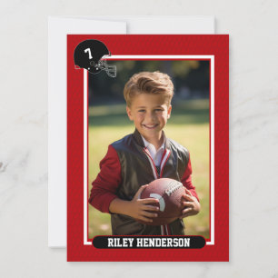 Football Trading Card Photo Birthday Party