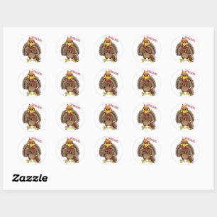 Football Turkey Classic Round Sticker