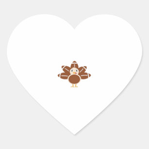 Football Turkey Oversized T-Shirt.png Heart Sticker