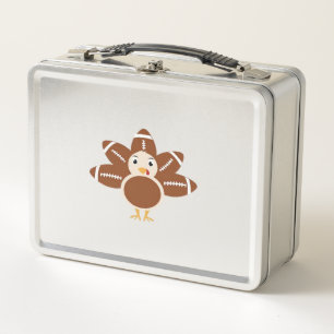 Football Turkey Oversized T-Shirt.png Metal Lunch Box
