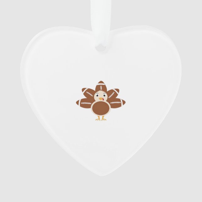 Football Turkey Oversized T-Shirt.png Ornament (Front)