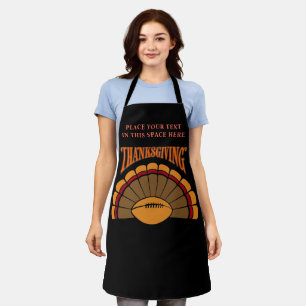 Football Turkey Personalised Gift Thanksgiving Apron