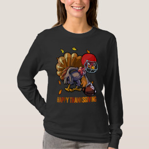 Football Turkey Thanksgiving Men Boys Turkey T-Shirt