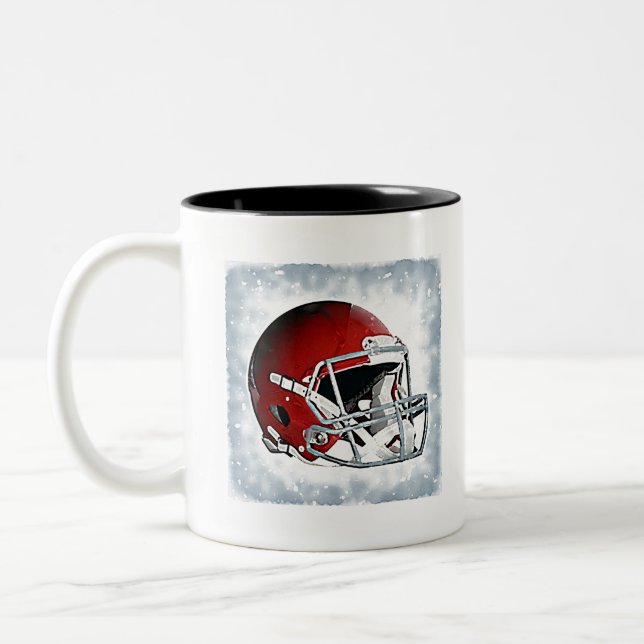 Football Two-Tone Coffee Mug (Left)