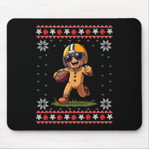 Football Ugly Christmas Men Kids Tees Gingerbread Mouse Mat