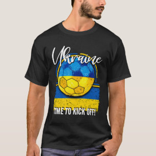Football Ukraine Flag, Retro Soccer T-Shirt