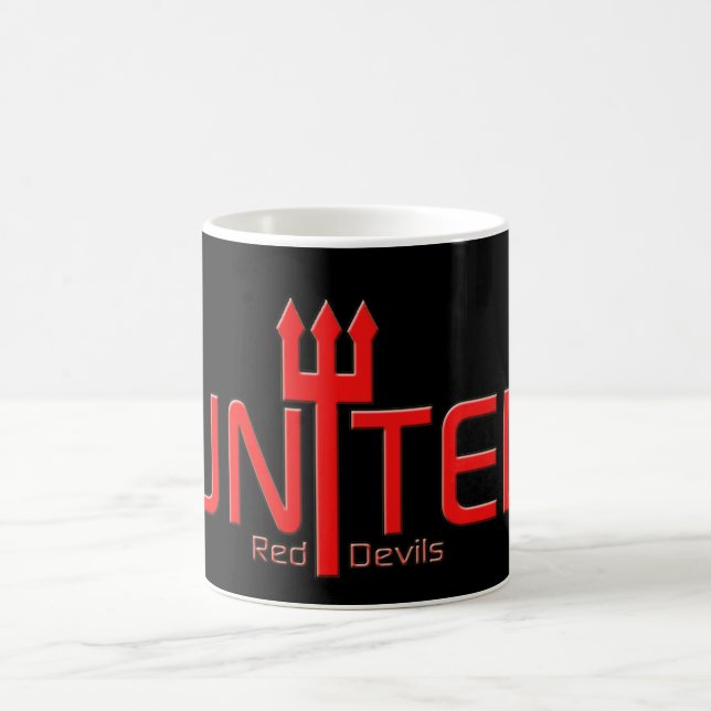 Football United Red Devils red and black Coffee Mug (Center)
