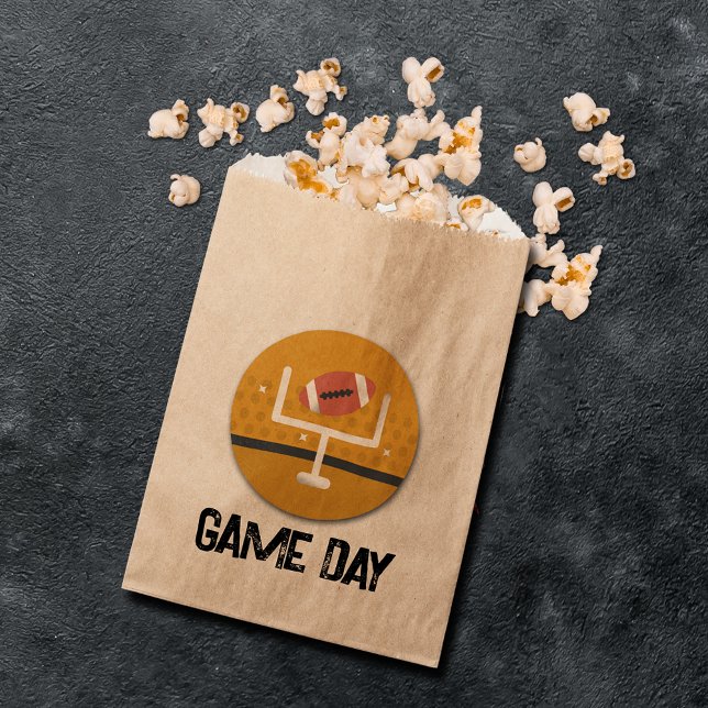 Football Uprights Super Fan Favour Bags (Football Uprights paper favor bags)