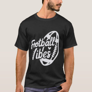 Football Vibes Game Day Cute Football Mum on Sport T-Shirt