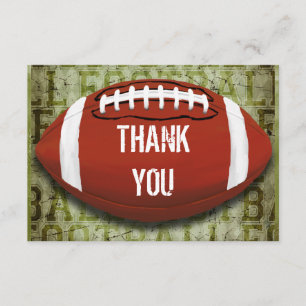 Football Vintage Green Grunge Thank You