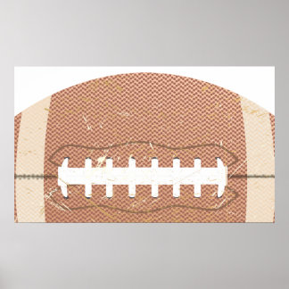 football vintage poster