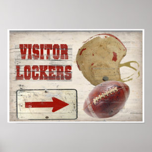 Football Visitor Locker Poster