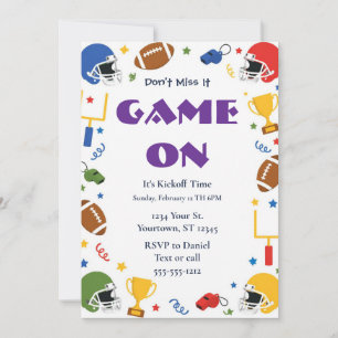 Football Watch Party Invitation 2026