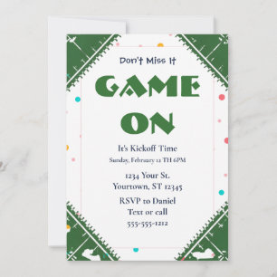  Football Watch Party Invitation 2026