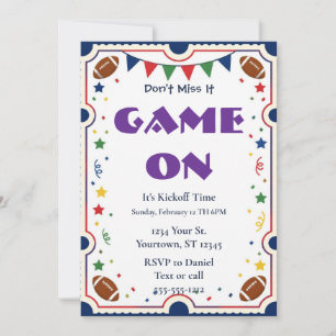  Football Watch Party Invitation 2026