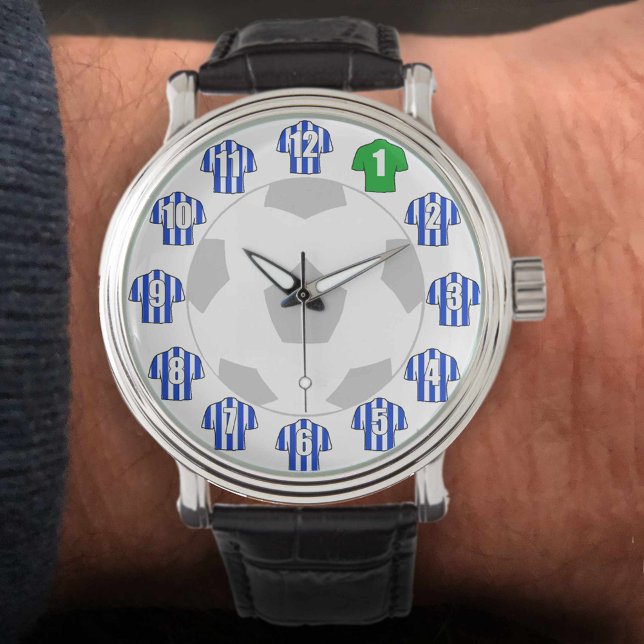 Football Watch - with Blue Striped Shirts (Creator Uploaded)
