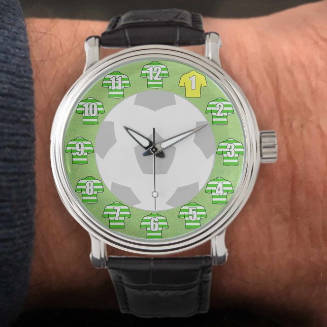 Football Watch - with Green Hoops on Shirts (Creator Uploaded)