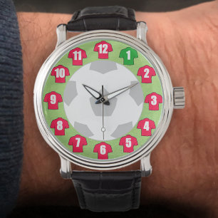 Football Watch - with Red Shirts