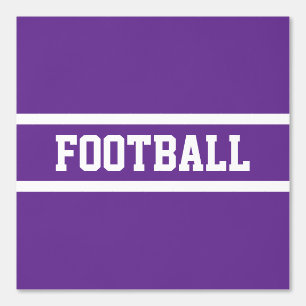 FOOTBALL White Racing Stripes On Royal Purple Wallpaper