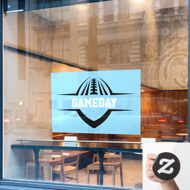 Football Window Cling (Cafe Window)