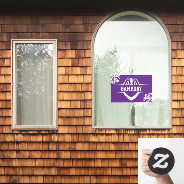 Football Window Cling (Home Window)