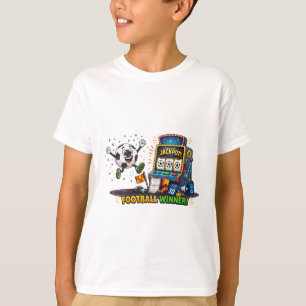 Football Winner Jackpot Slot Machine Soccer Ball  T-Shirt