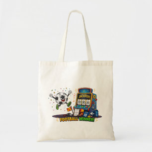 Football Winner Jackpot Slot Machine Soccer Ball Tote Bag
