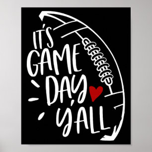 Football Women Football Player Mum Game Day Poster