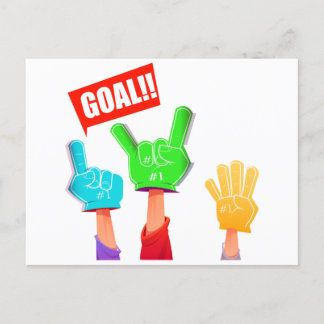 Football world cup 2022 postcard