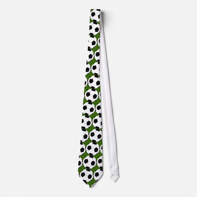 Football World Cup Soccer Ball Pattern Tie (Front)