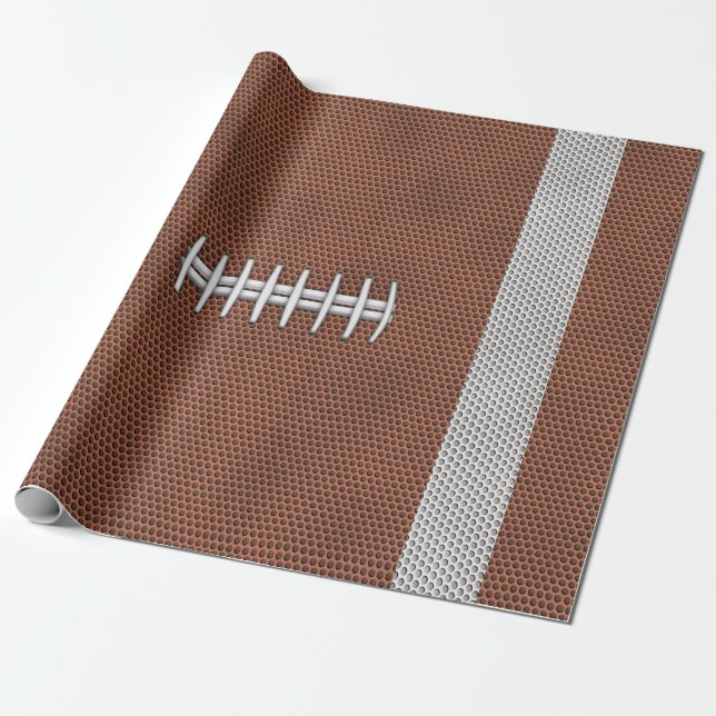 Football Wrapping Paper (Unrolled)