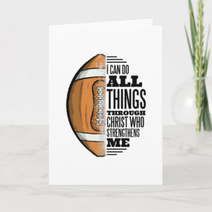 Footballer Christ Faith Jesus Card