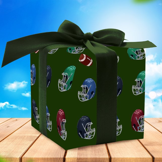 Footballs And Helmets Wrapping Paper (Creator Uploaded)