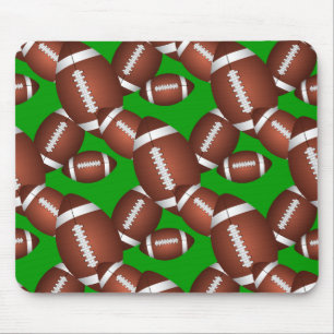 Footballs Pattern Mouse Mat