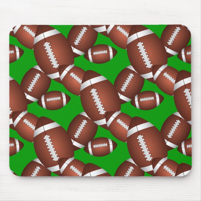 Footballs Pattern Mouse Mat (Front)
