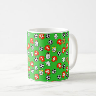 Footballs, Red Shirts, & Fans Larger Pattern Coffee Mug