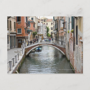 Footbridge in Venice Postcard