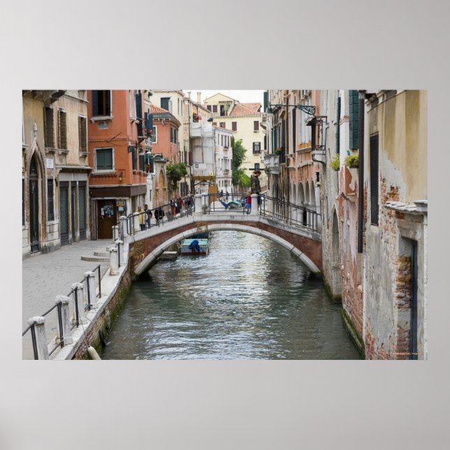 Footbridge in Venice Poster (Front)
