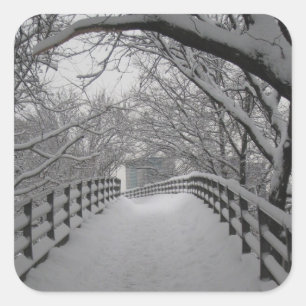 Footbridge Square Sticker