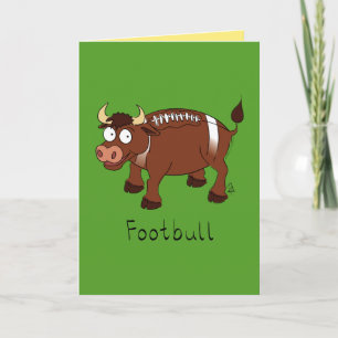 Footbull - Funny Football Bull Card