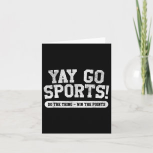 Footbyll Soccer Bysketbyll Team Fun Yay Go Sports Card